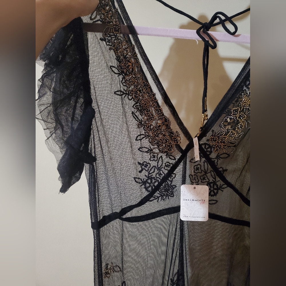 Annabelle Embroidered Maxi Slip - Picture 3 of 11